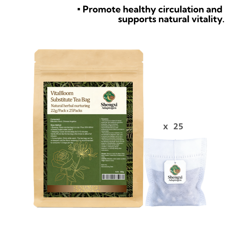 VitaBloom Substitute Tea Bag Natural Herbal Nurturing 22g/Pack x 25Packs