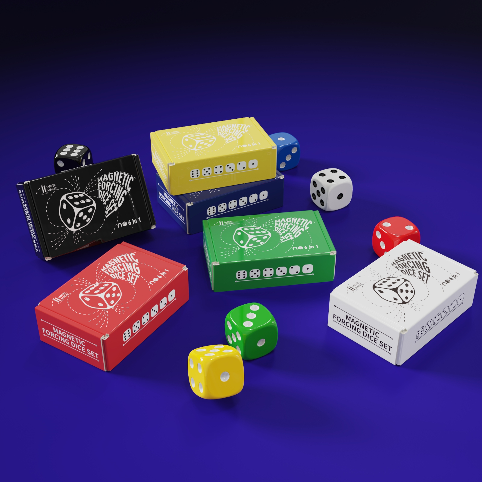 Magnetic Forcing Dice Set磁性強選骰子 by IARVEL MAGIC 