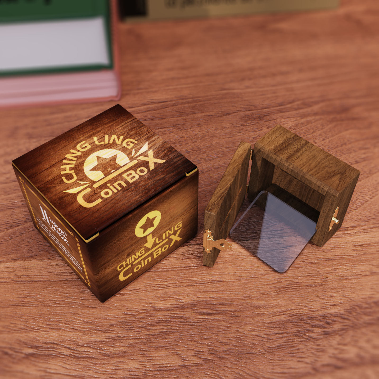 Coin Thru Glass by IARVEL MAGIC