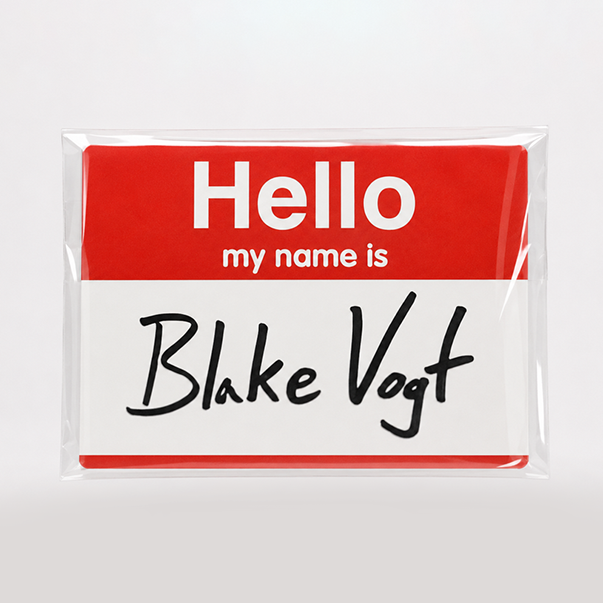 Hello 視覺名牌變化 by Blake Vogt