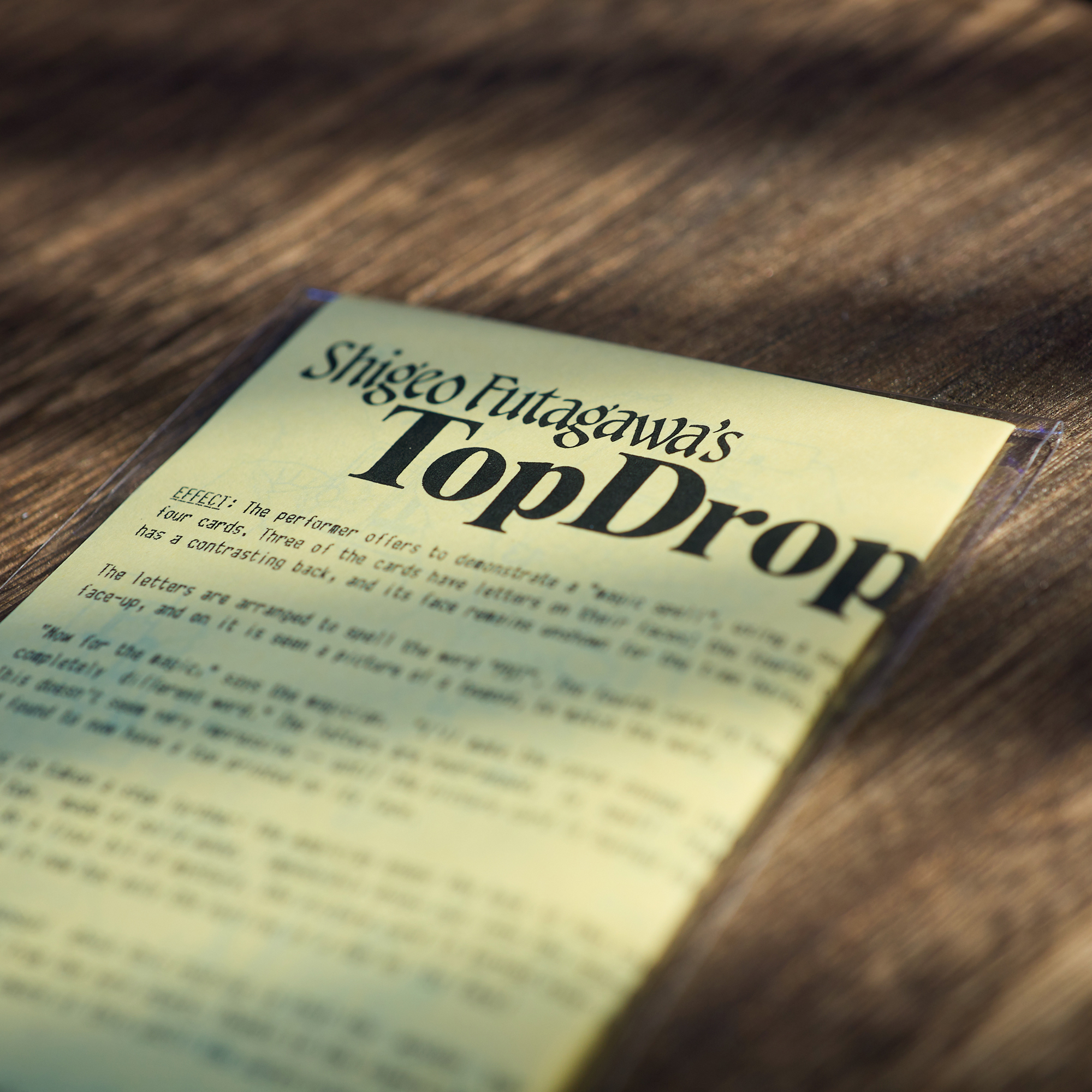 Shigeo Futagawa's-TopDrop | IARVEL MAGIC