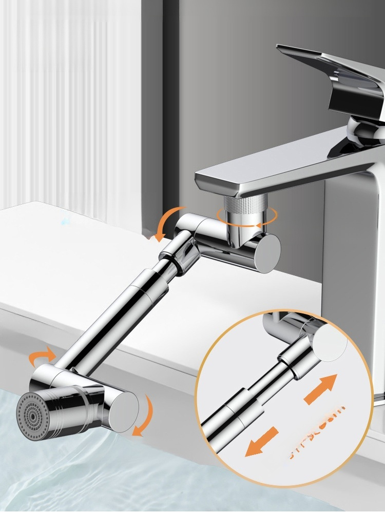 【防濺神器】機械臂萬向水龍頭