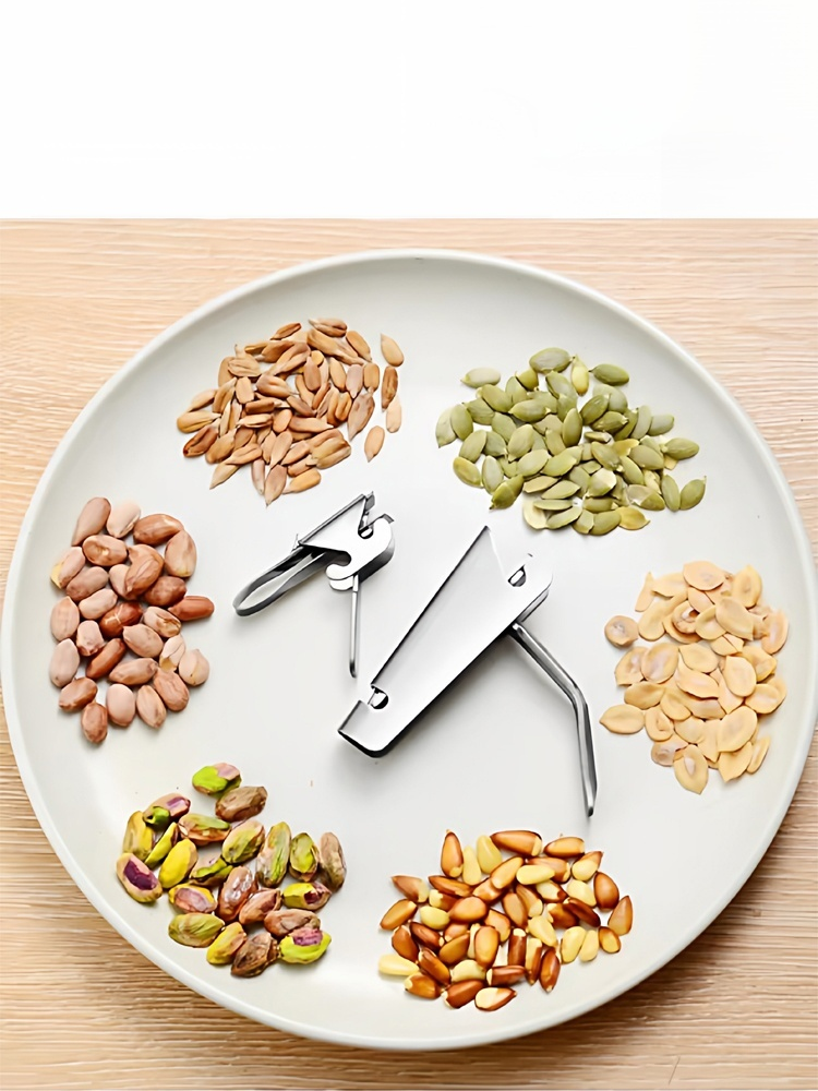 【304不鏽鋼】防崩牙/護美甲・多功能堅果瓜子剝殼神器（大小通吃/保證完整）