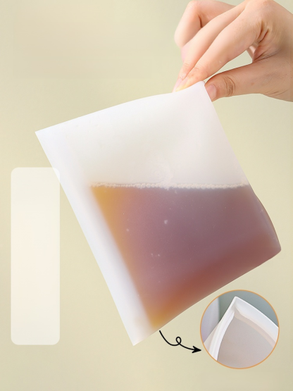 【冷熱可用】全矽膠自封收納袋