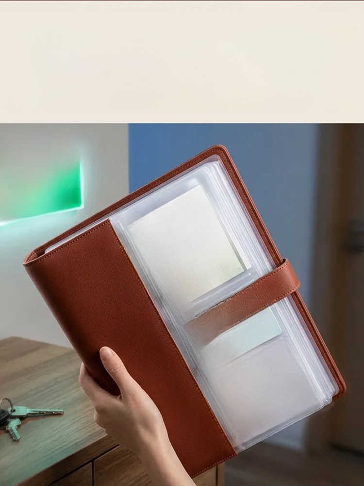 【全家證件一本收納】磁扣證件收納冊