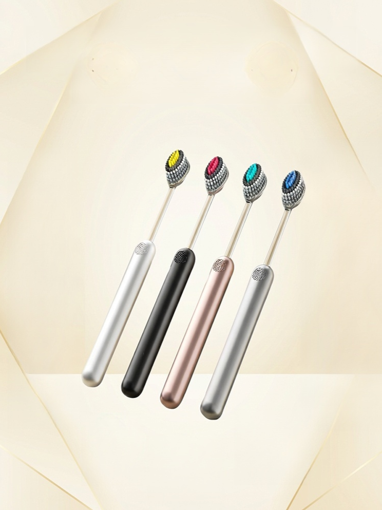 輕奢凸面山型高級護髮牙刷