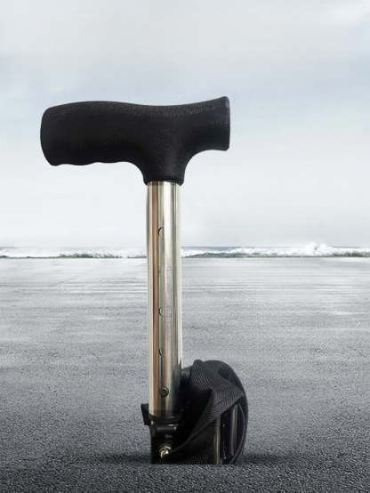 【3色可選】可伸縮防滑登山手杖椅