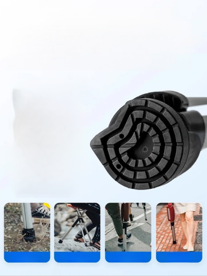 【3色可選】可伸縮防滑登山手杖椅