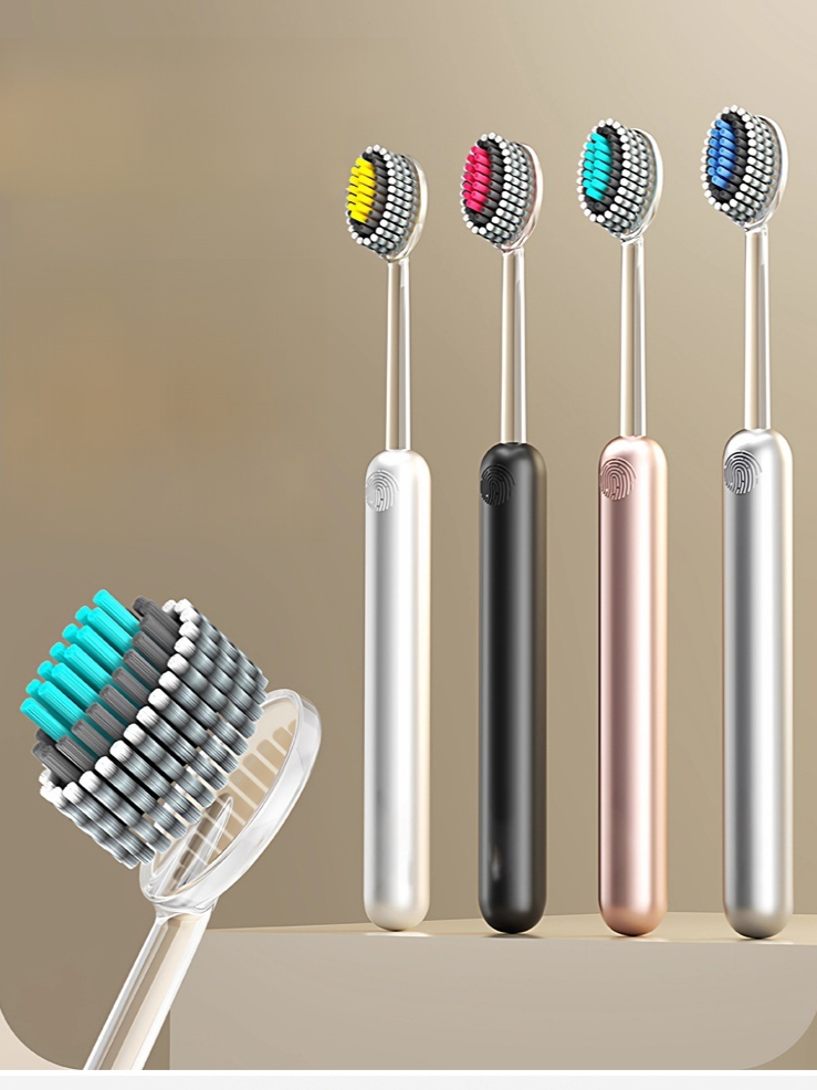 輕奢凸面山型高級護髮牙刷