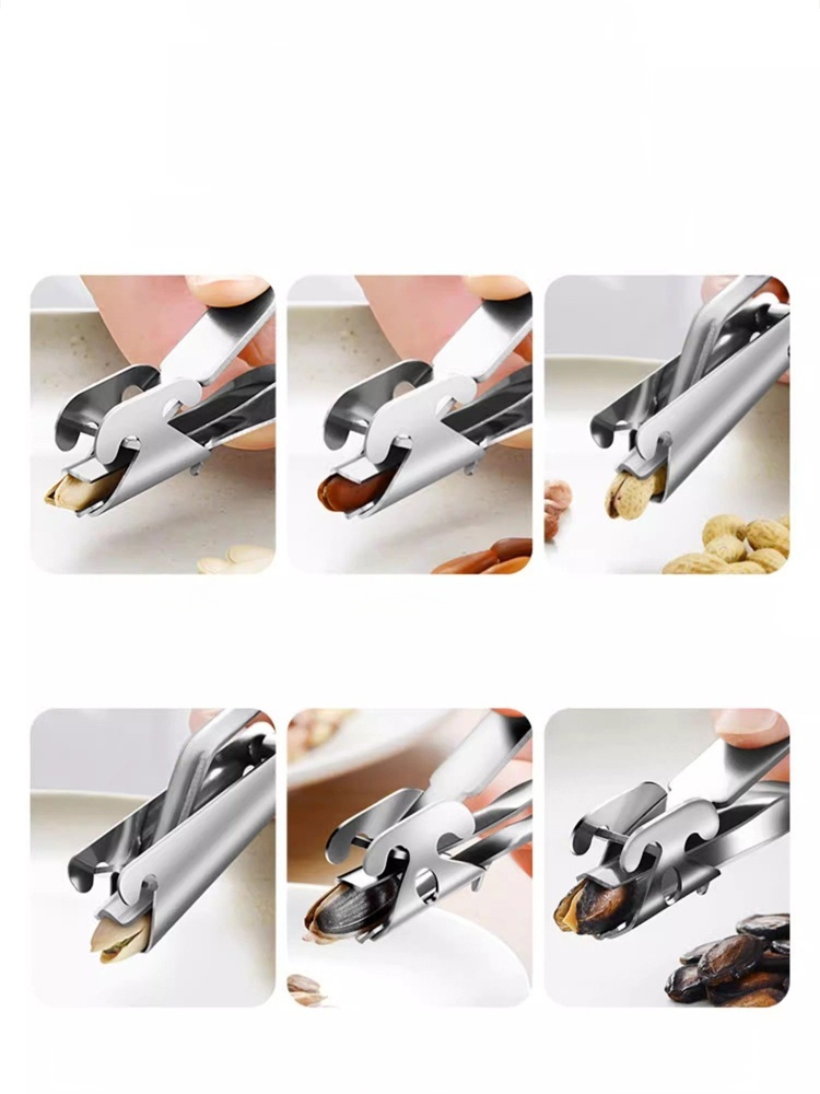 【304不鏽鋼】防崩牙/護美甲・多功能堅果瓜子剝殼神器（大小通吃/保證完整）