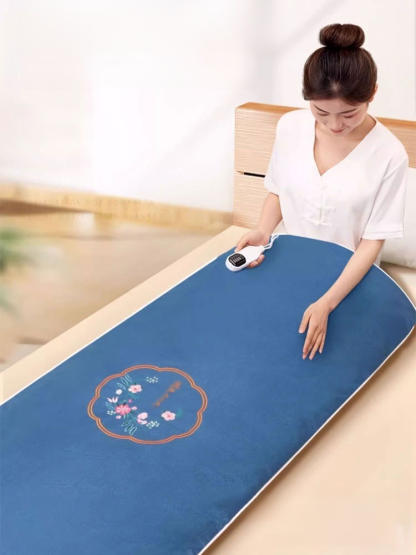 疏通全身經絡智能控溫電加熱艾絨毯