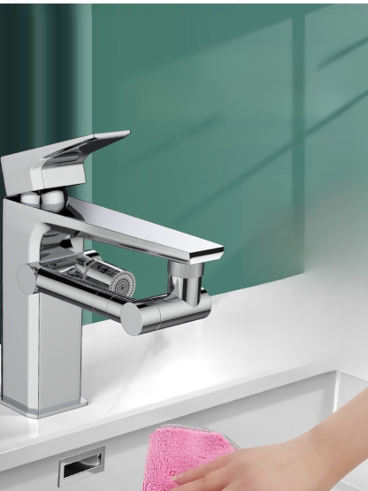 【防濺神器】機械臂萬向水龍頭