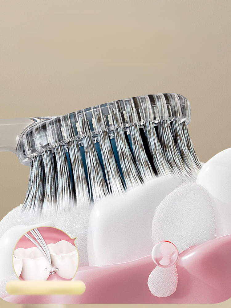 輕奢凸面山型高級護髮牙刷