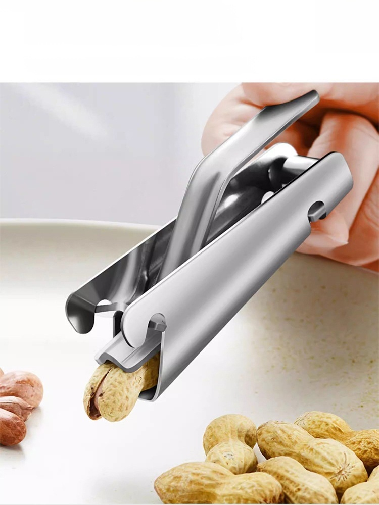 【304不鏽鋼】防崩牙/護美甲・多功能堅果瓜子剝殼神器（大小通吃/保證完整）