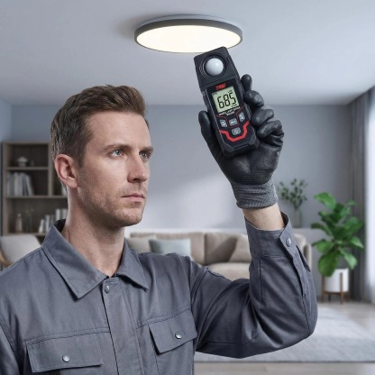 VINDAION TASI Digital Lux Meter, High Precision Light Meter Illuminance Tester, Portable Photometer for LED, Plant Grow Light, Photography, Classroom, Workplace Light Intensity Measurement