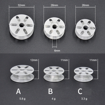 Vindaion | Dürkopp Adler 867/868 32mm 6-Hole Aluminum Oxide Ceramic Bobbin – OEM Part #DA-00867.000.985