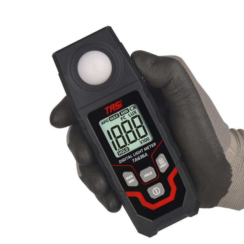 VINDAION TASI Digital Lux Meter, High Precision Light Meter Illuminance Tester, Portable Photometer for LED, Plant Grow Light, Photography, Classroom, Workplace Light Intensity Measurement