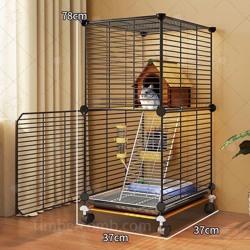 チンチラケージ ペットケージ 小動物ケージ 家庭用ケージ 1段/2段/3段 車輪と引き出しトレイ付き モルモット リス チンチラ フェレット ケージ ペット用品
