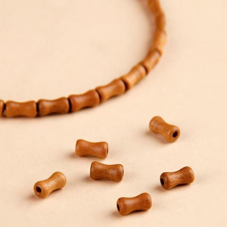 天然桃木ブレスレット 竹節 瓢箪 平安彫刻 天然木 お守り 縁起物 腕輪 ブレスレット 男女兼用