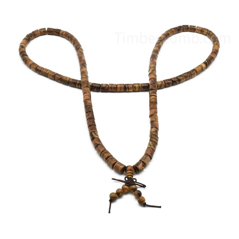 天然のインドネシア奇楠沈香特選腕輪 男性用女性用ブレスレット ヒョウ柄数珠 木の質念珠-木彫り高級人気専門店