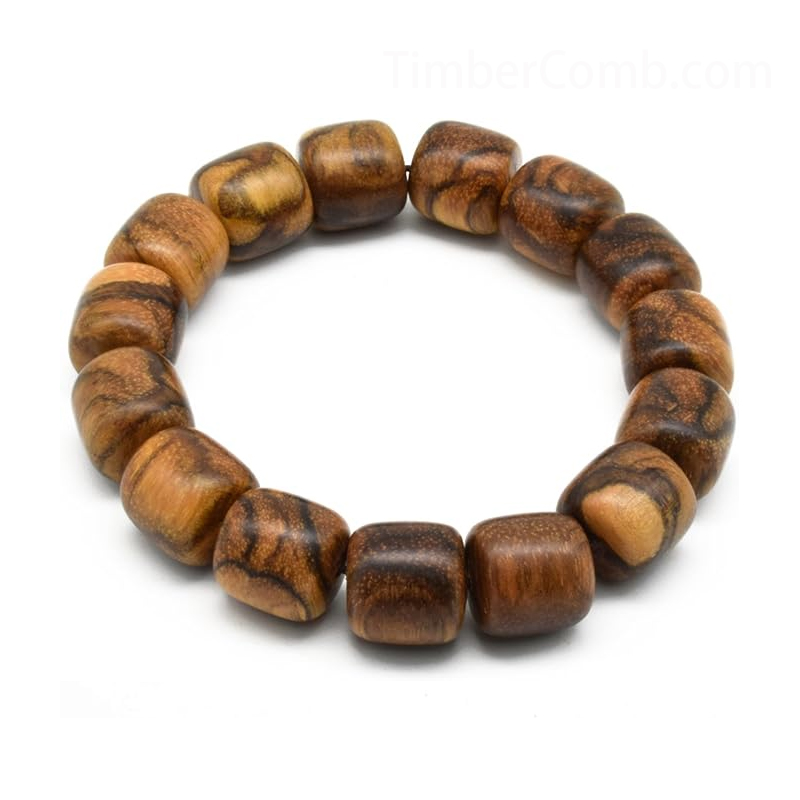 天然のインドネシア奇楠沈香特選腕輪 男性用女性用ブレスレット ヒョウ柄数珠 木の質念珠-木彫り高級人気専門店