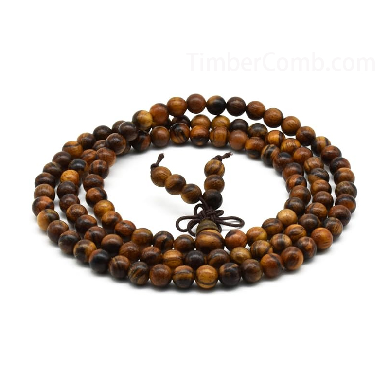 天然のインドネシア奇楠沈香特選腕輪 男性用女性用ブレスレット ヒョウ柄数珠 木の質念珠-木彫り高級人気専門店