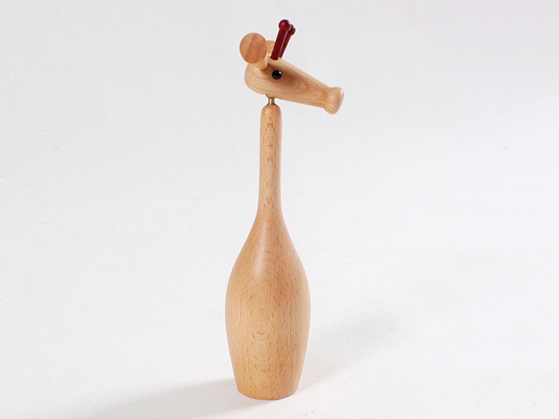 木製オブジェ キリン 置物 木のきりん インテリア小物 北欧 おしゃれ プレゼント 人形 フィギュア 木製玩具