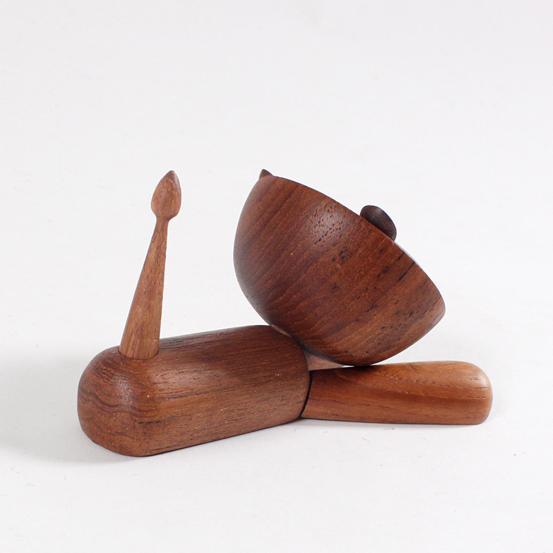 置物 ライオン インテリア動物 木製玩具 チーク材 北欧 オブジェ 人形 フィギュア プレゼント 