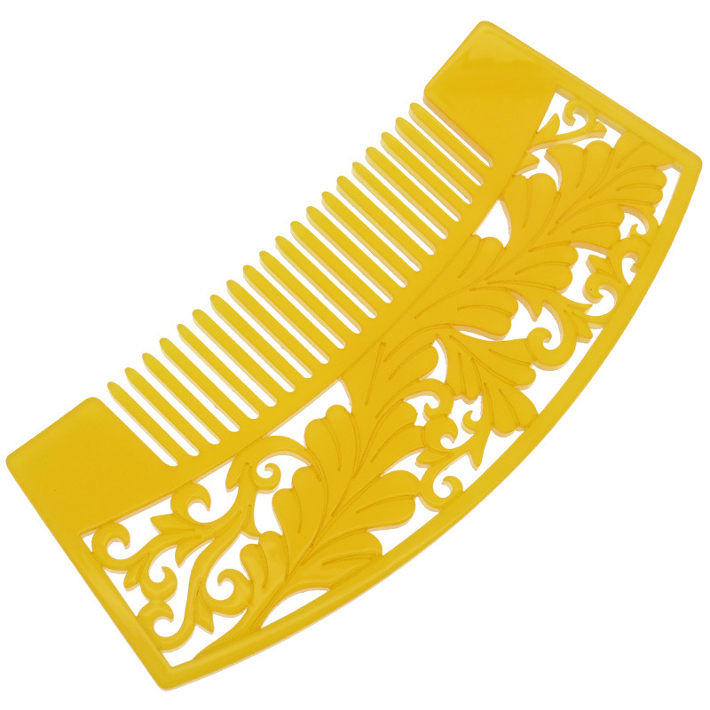 前櫛かんざし 花魁 櫛簪 葉 和装 髪飾り 黄色 透明 成人式 振袖 通年用