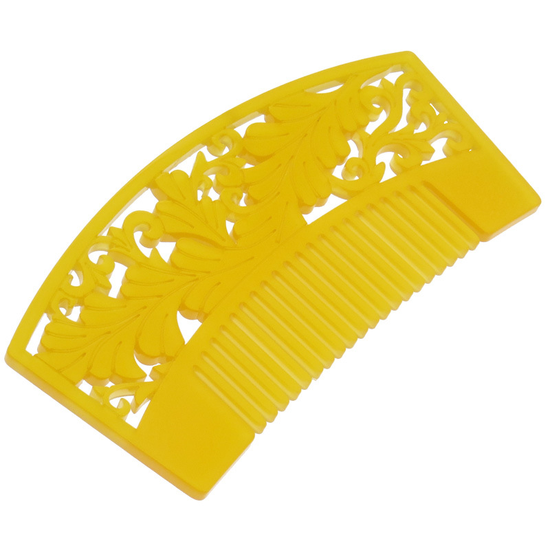 前櫛かんざし 花魁 櫛簪 葉 和装 髪飾り 黄色 透明 成人式 振袖 通年用