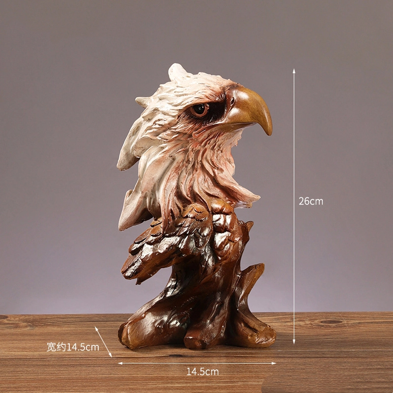 根彫 鷲の頭部 高級感 書斎 置物 リビングルーム飾り 縁起物 イーグルヘッド 開業祝い