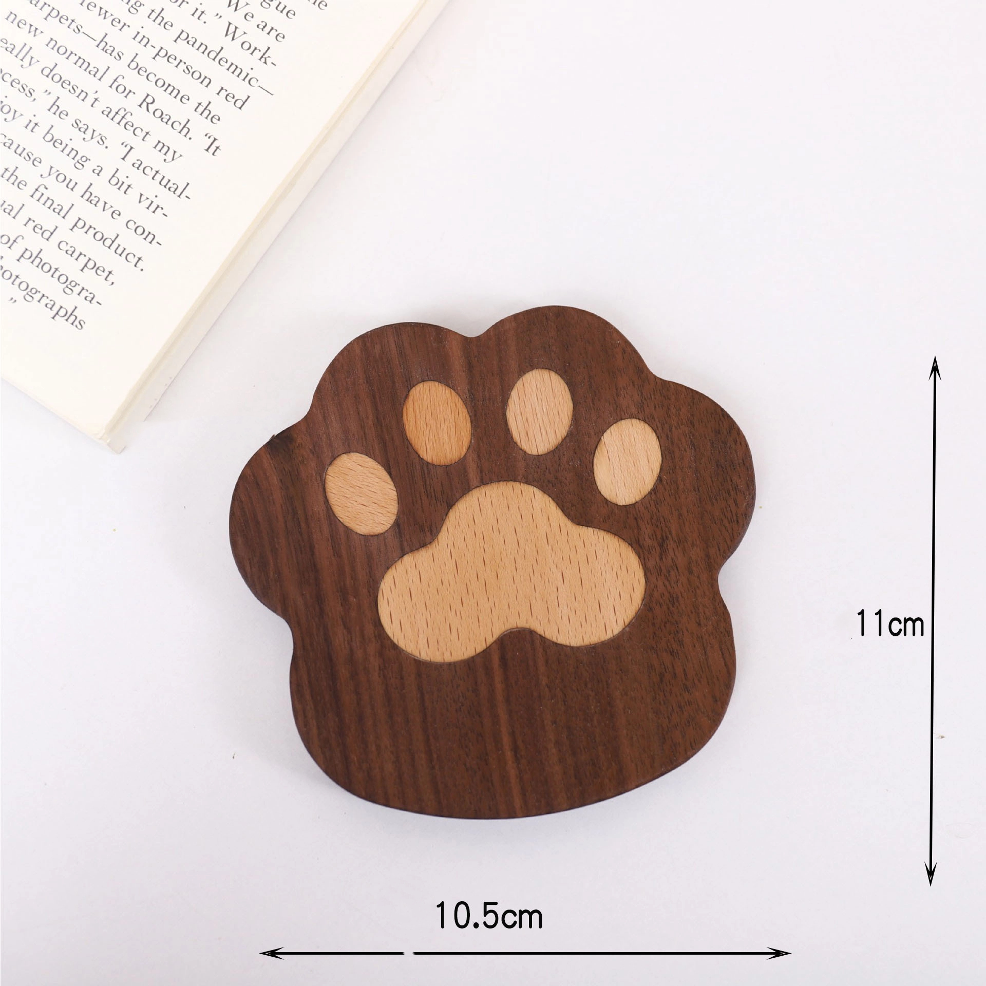 コースター 木製 肉球 ウッド かわいい ねこ肉球トレー ホテル 喫茶店 お店 レストラン パーティー 自宅 おしゃれ アート お洒落 可愛い 雑貨  