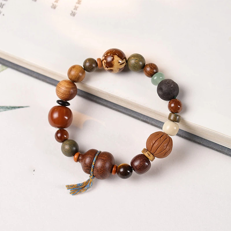 念珠 ブレスレット 男性用 女性用 菩提樹 葫芦 多宝葫芦ブレスレット 18珠 メンズ レディース 誕生日 記念日 プレゼント