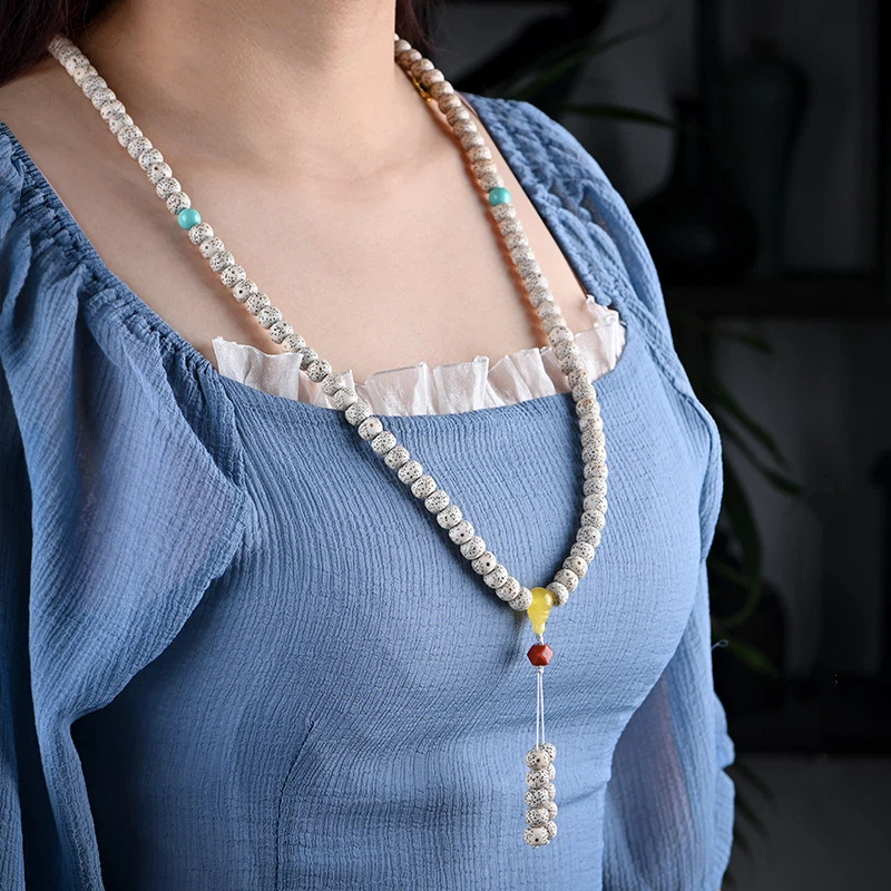 数珠 ブレスレット 108玉 星月菩提樹 赤瑪瑙 手首数珠 ペンダント 男性用 女性用