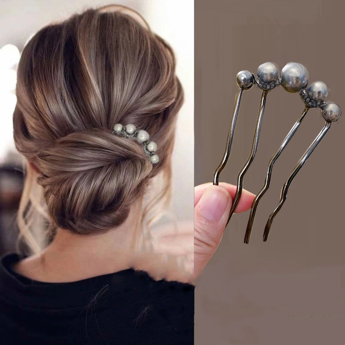 かんざし 簪 コーム パール 結婚式 レディース ヘアコーム 和装 洋装 髪飾り