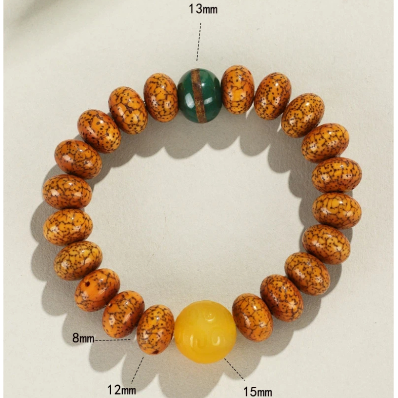 星月菩提樹 ブレスレット 女性用 男性用 数珠ブレスレット 黄瑪瑙 天然石 お守り