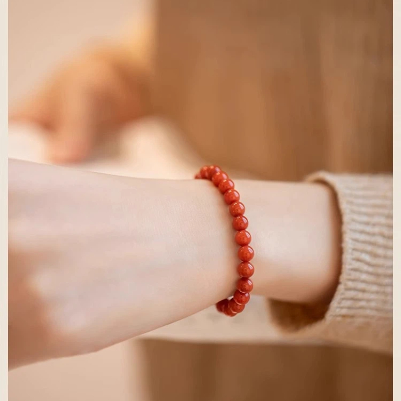 天然南紅瑪瑙 ブレスレット 天然石 パワーストーンブレスレット 4mm 6mm 8mm ナンホーンアゲート 数珠 小玉 レディース メンズ 女性用 男性用