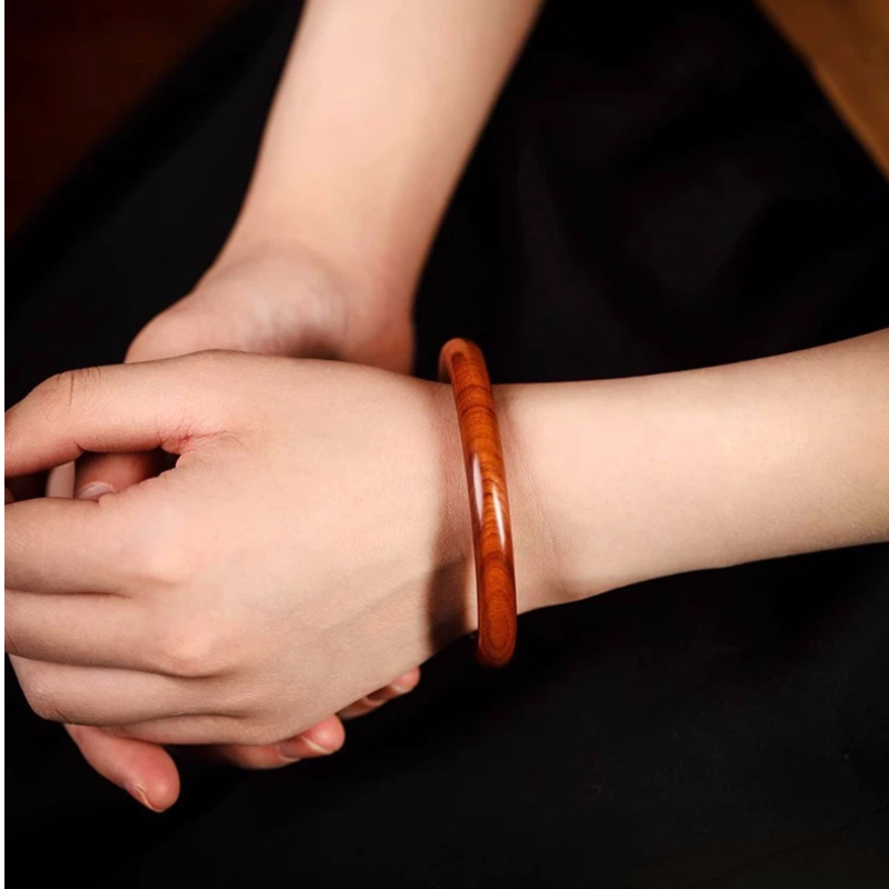 花梨木 ブレスレット レディース バングル 天然木 リング ブレス  おしゃれ