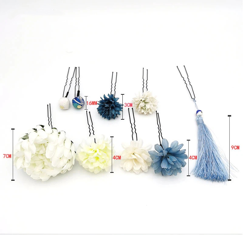 髪飾りセット 結婚式  成人式 3色 水引 造花 和装小物 卒業式  和装 着物 造花 菊 二次会 花火大会  