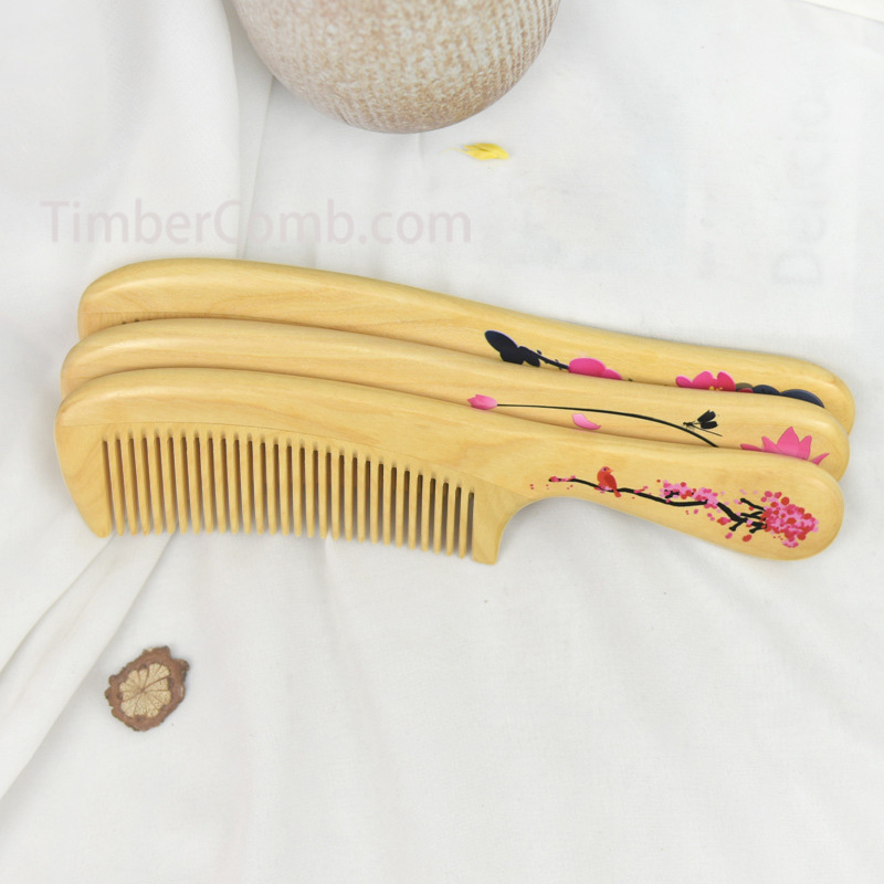 つげ木カラーグラフィック櫛