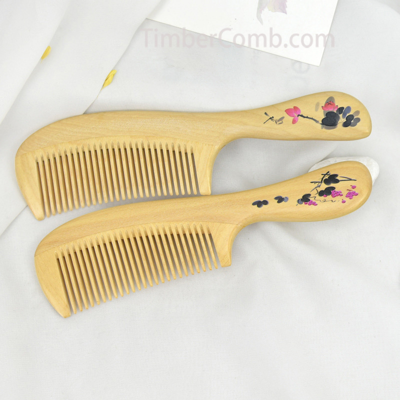 つげ木カラーグラフィック櫛