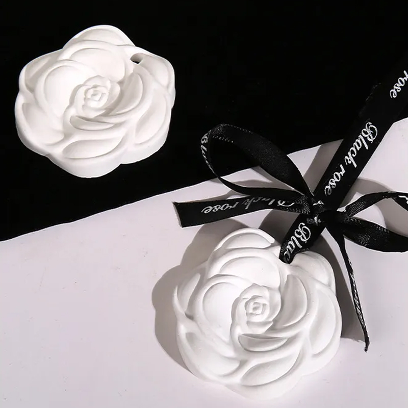 アロマストーン ツバキ 椿 石膏製 アロマディフューザー 吊り下げ タイプ アロマ インテリア ギフト プレゼント