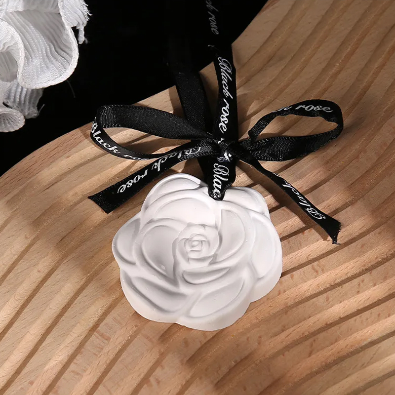 アロマストーン ツバキ 椿 石膏製 アロマディフューザー 吊り下げ タイプ アロマ インテリア ギフト プレゼント