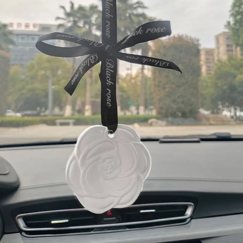 アロマストーン ツバキ 椿 石膏製 アロマディフューザー 吊り下げ タイプ アロマ インテリア ギフト プレゼント