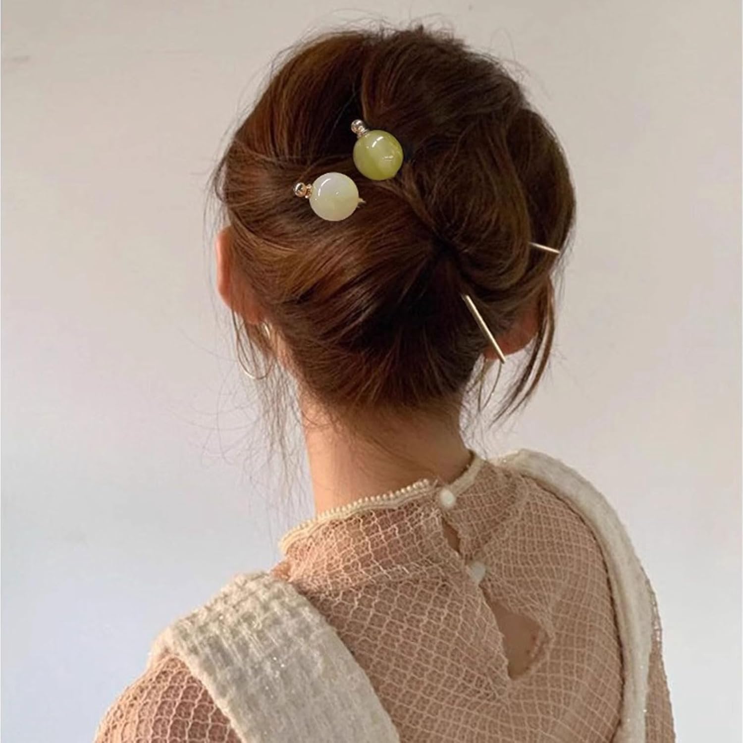 シンプル かんざし 簪 ヘアスティック 飴玉  一本挿し レディース 着物 髪飾り 普段使い 留袖 花火大会 大人 成人式 七五三