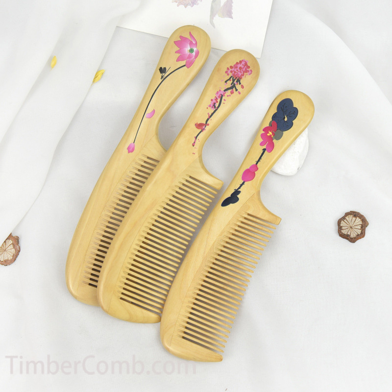 つげ木カラーグラフィック櫛