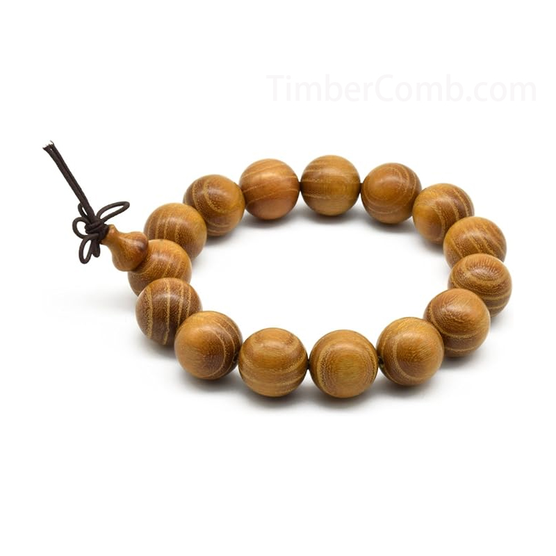 天然本家黄金檀木 男性用女性用数珠 腕輪ブレスレット 金糸念珠 黄金クス材念珠 高級腕輪 ネックレス-木彫り高級人気専門店