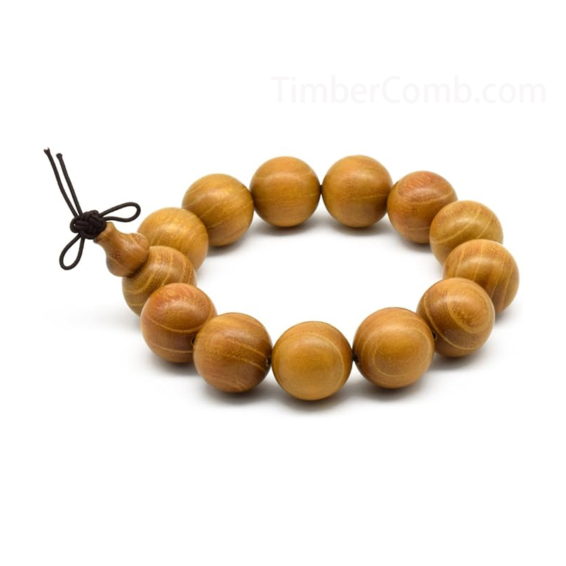 天然本家黄金檀木 男性用女性用数珠 腕輪ブレスレット 金糸念珠 黄金クス材念珠 高級腕輪 ネックレス-木彫り高級人気専門店