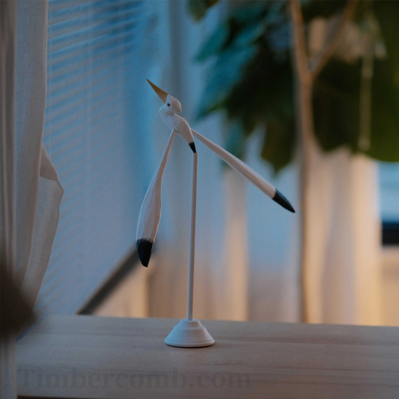 バランス カモメ 置物 癒し系 かわいい 木製 木彫り 装飾 レストラン 書斎 オフィス デスク インテリア