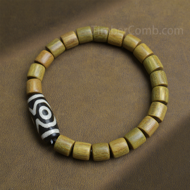 天然 高級品 紫檀(シタン)の木男性向けブレスレットAB1065 7mm 本紫檀